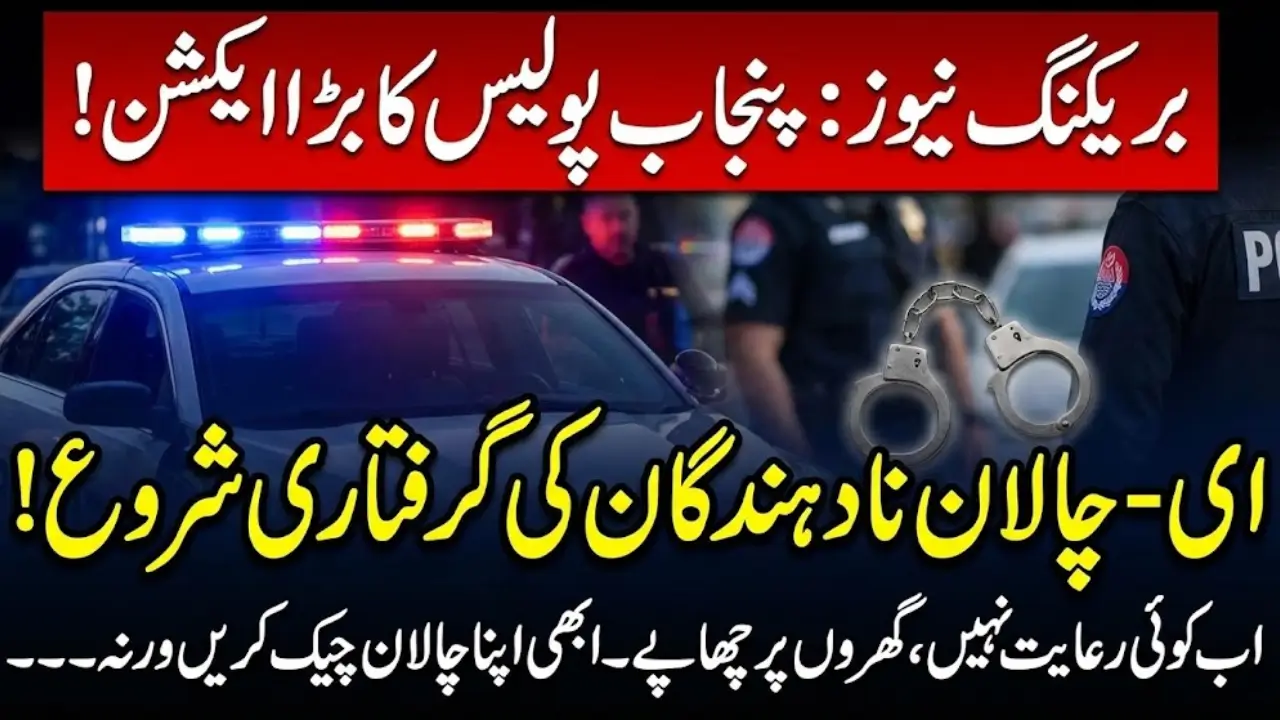 Decisive Action Announced Against e-Challan Defaulters Check New Deatils